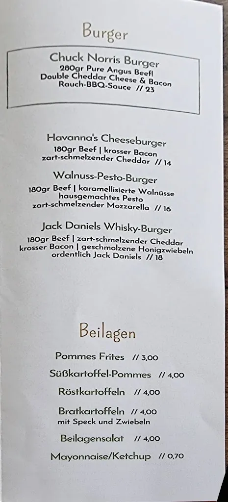 Menu_Restaurant Havanna_Norden_image_2