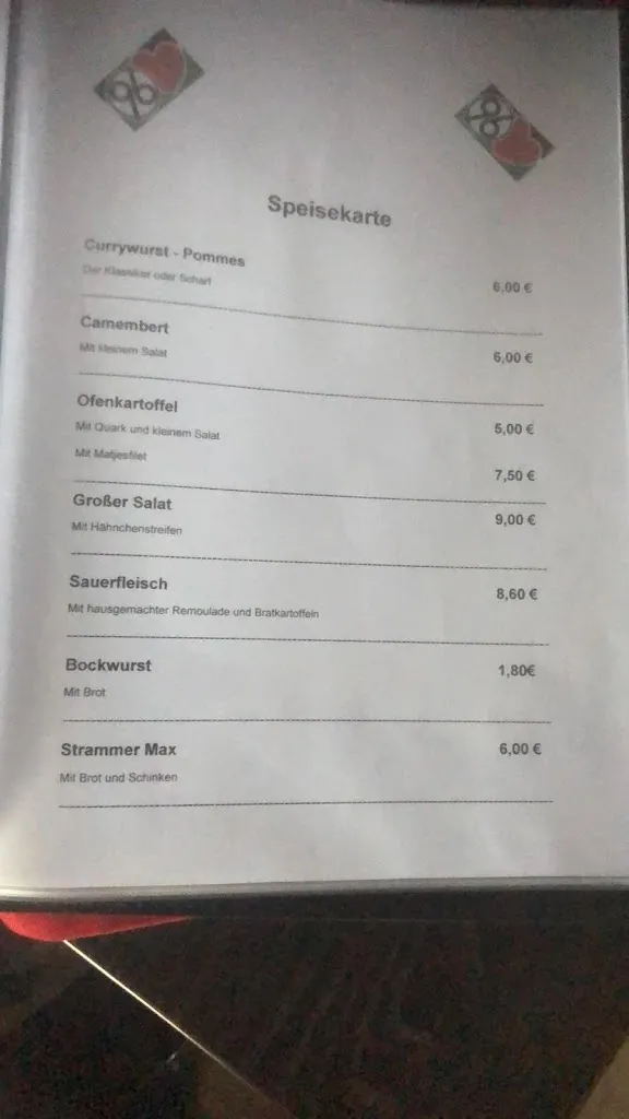 Menu_Steffi´s Sportgaststätte 