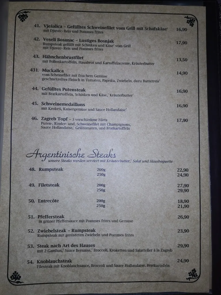 Menu_Restaurant Zagreb Internationale Küche_Ostrhauderfehn_image_4