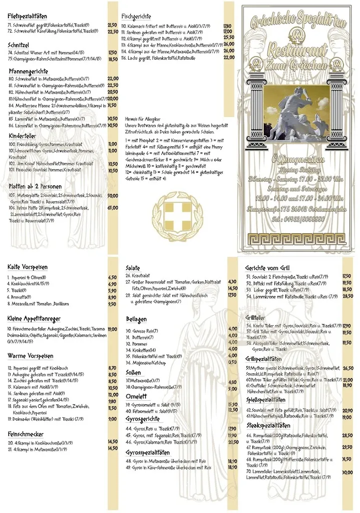 Menu_Restaurant Zum Griechen_Ostrhauderfehn_immagine_4
