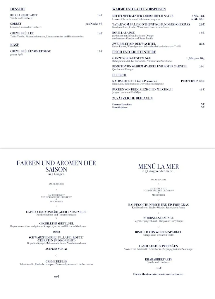 Menu_Restaurant La Mer_Norderney_image_2