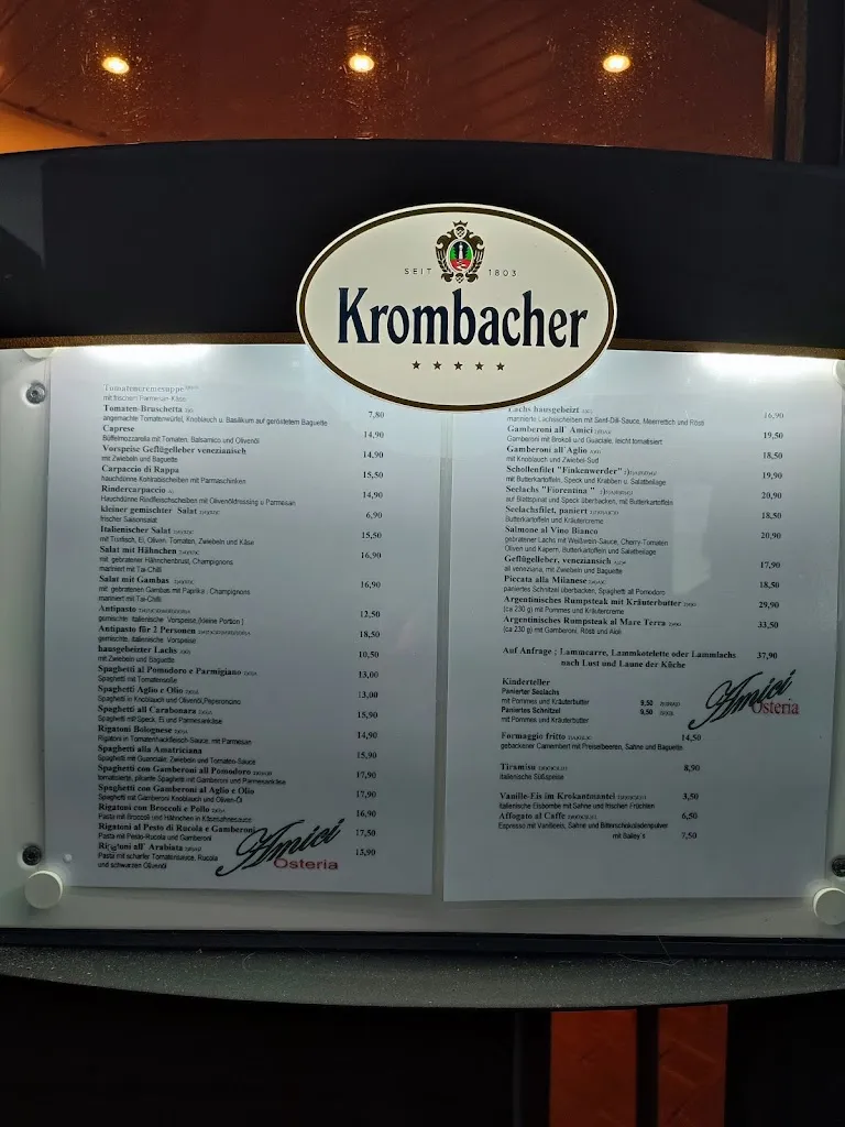 Menu_Restaurant Amici_Norderney_imagen_1