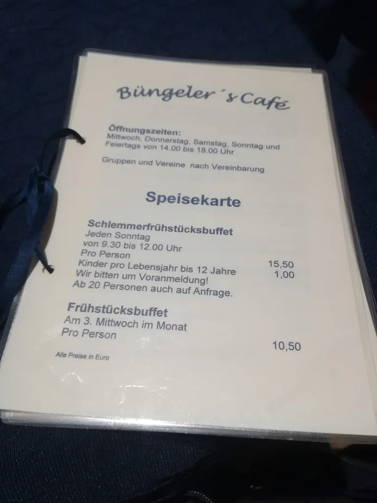 Menu_Büngeler's Café_Ostercappeln_immagine_2
