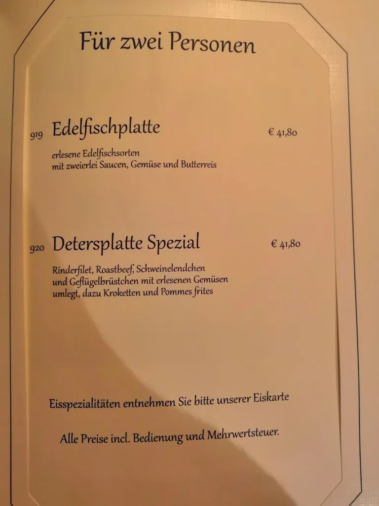 Menu_Gaststätte Deters Speiserestaurant_Nordhorn_immagine_2