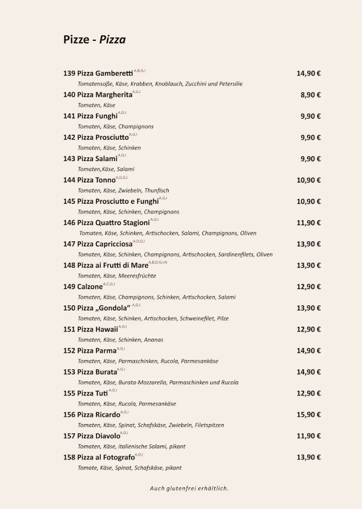 Menu_Ristorante „Gondola“ - Café - Bar - Restaurant_Nordhorn_image_2