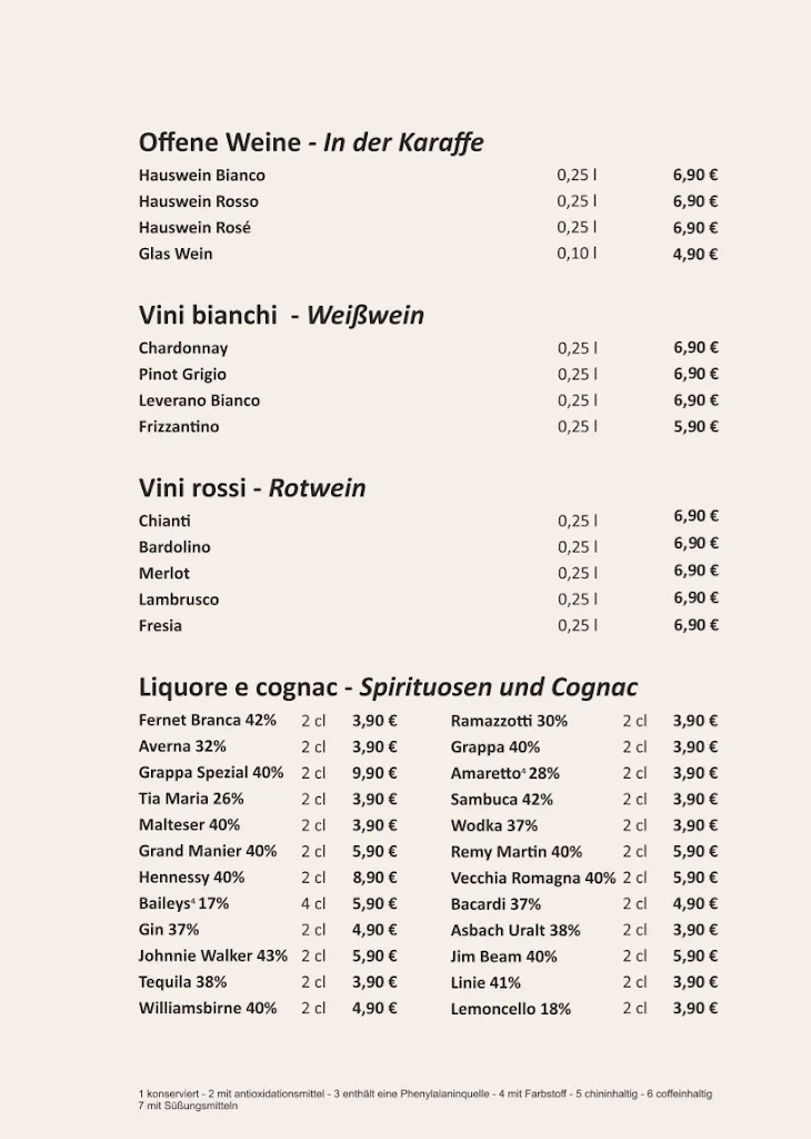 Menu_Ristorante „Gondola“ - Café - Bar - Restaurant_Nordhorn_image_3