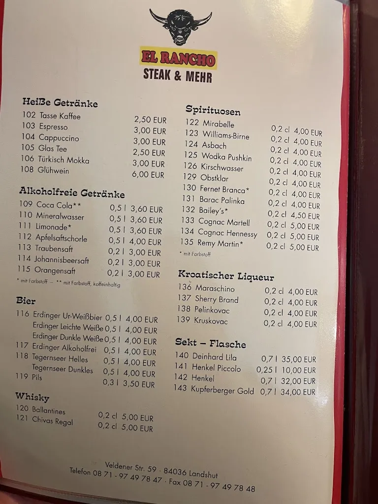 Menu_El Rancho_Landshut_image_1