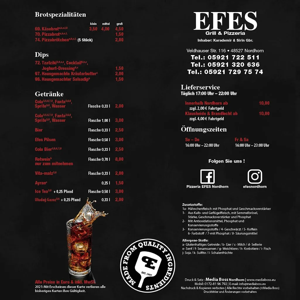 Menu_Pizzeria Efes Grill_Nordhorn_immagine_1