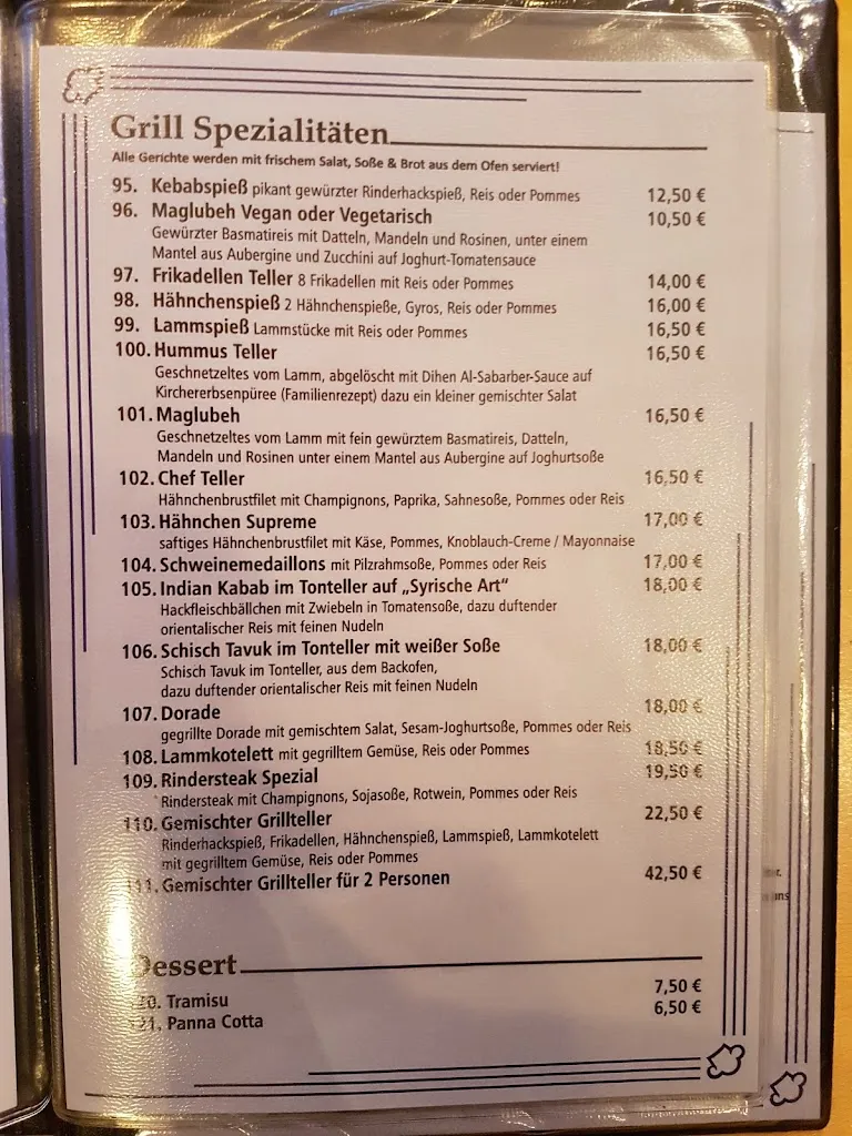 Menu_Bistro & Pizzaeria Restaurant_Ovelgönne_image_2