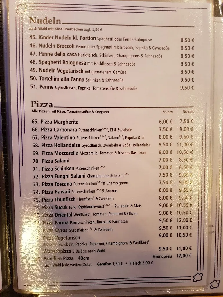 Menu_Bistro & Pizzaeria Restaurant_Ovelgönne_image_3