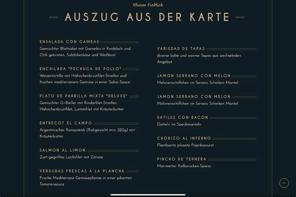 Menu_Spanish Restaurant El Campo_Osterholz-Scharmbeck_image_1