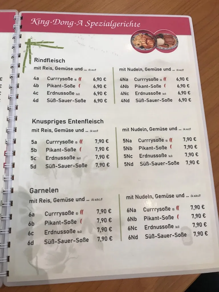 Menu_Cosy Restaurant (ehemals King Dong A)_Landshut_image_1