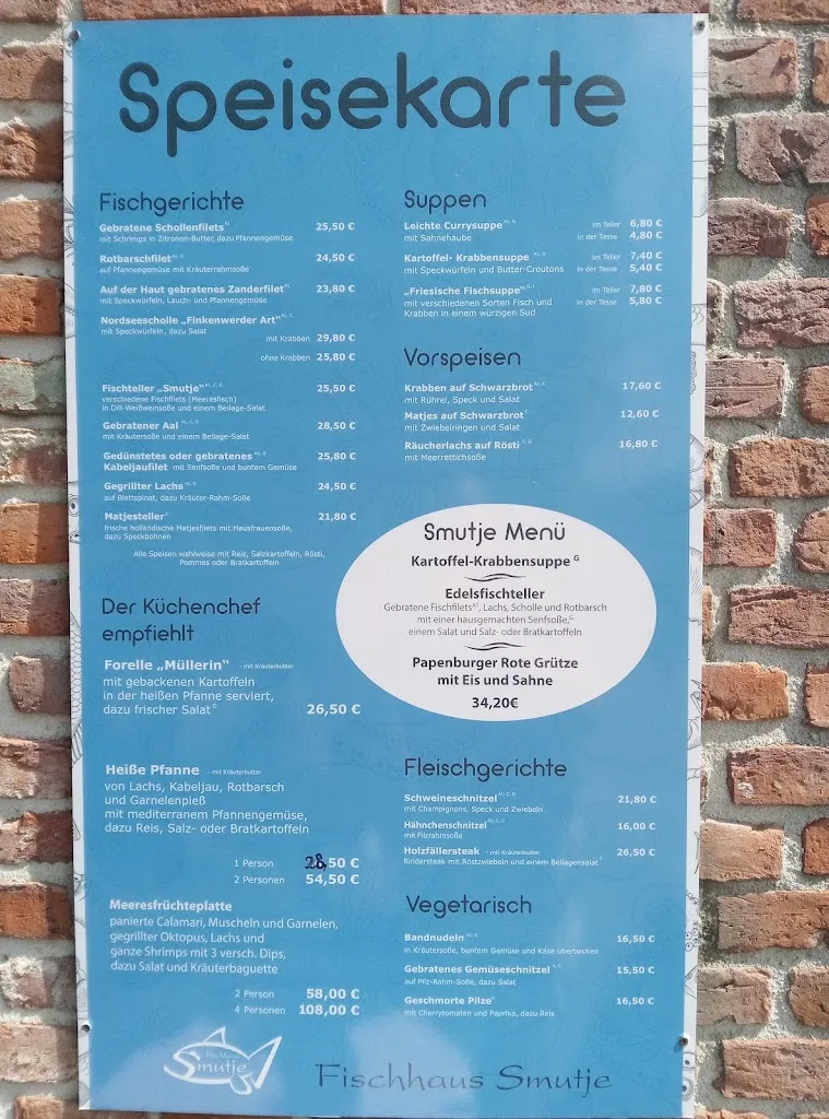 Menu_Restaurant Fischhaus Smutje - Papenburg_Papenburg_image_1