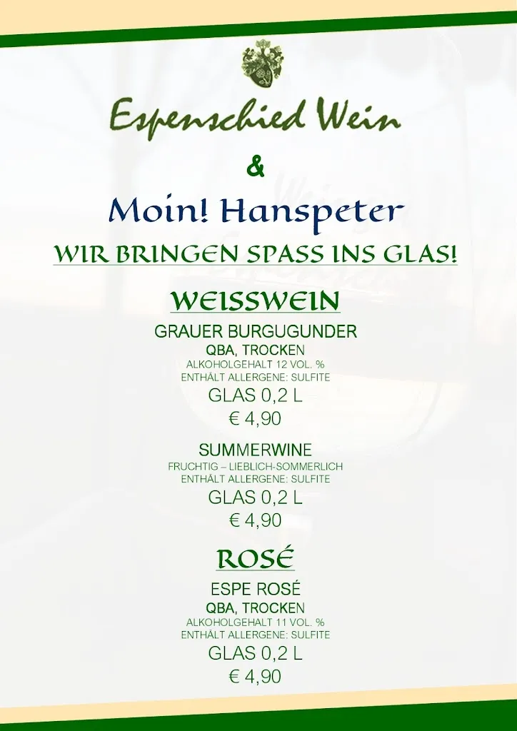Menu_Moin! Hanspeter / Seglertreff Imbiss & Kioskbetrieb am Wohnmobilstellplatz_Otterndorf_image_1
