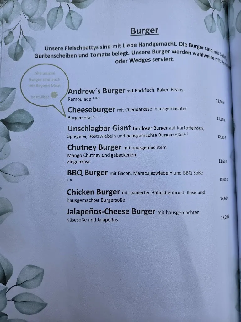 Menu_Andrew's Genuss und Erlebnislokal_Pattensen_image_2
