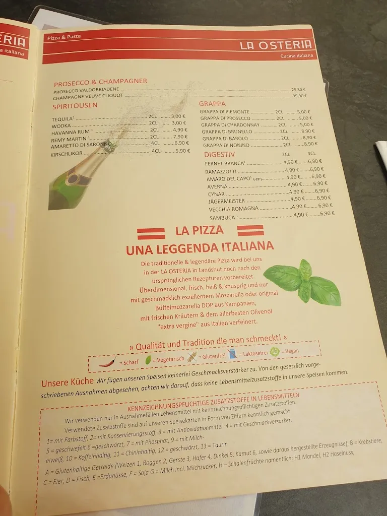 Menu_La Osteria Landshut_Landshut_image_1