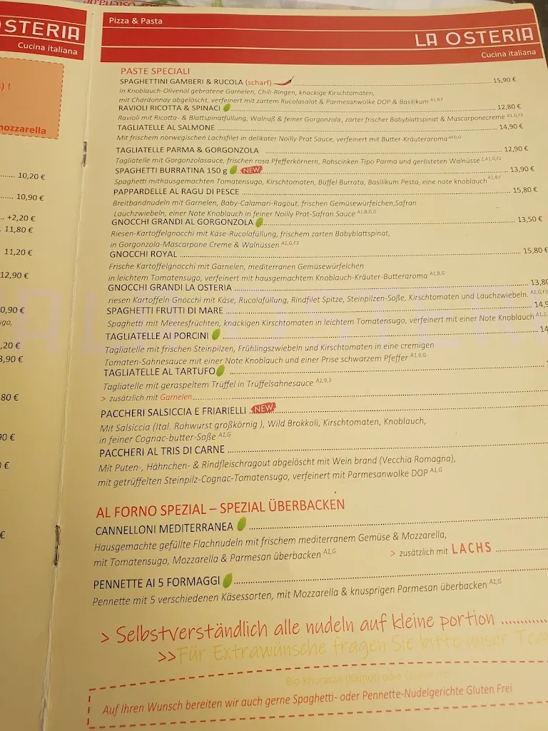 Menu_La Osteria Landshut_Landshut_image_2