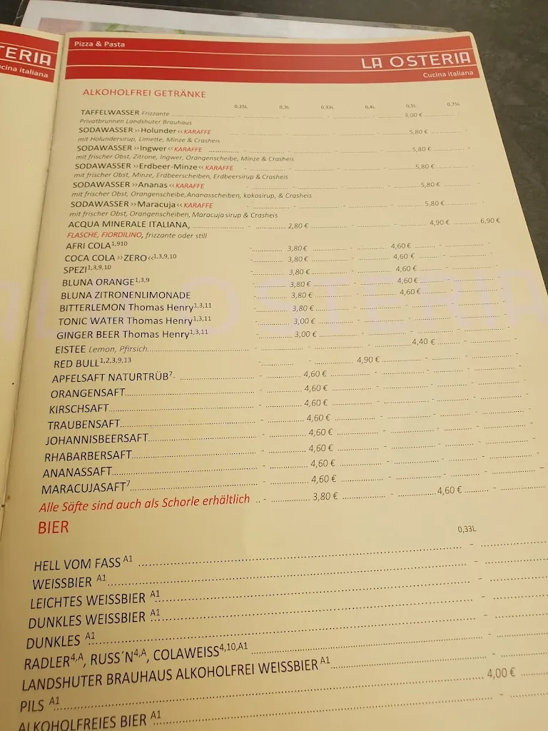 Menu_La Osteria Landshut_Landshut_image_4