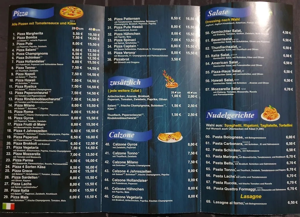 Menu_Pizzahaus Pattensen Pizzeria_Pattensen_immagine_3