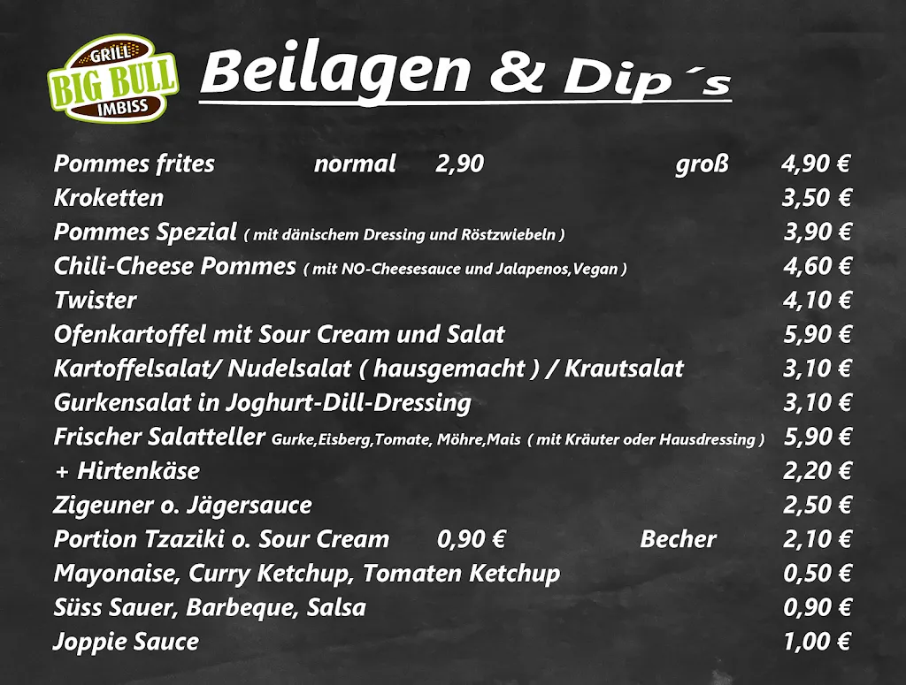Menu_BIG BULL Grillimbiss Rethem seit 1975_Rethem_image_1