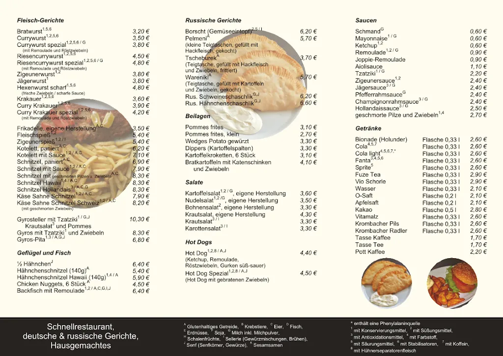 Menu_Schnellrestaurant Hüntelmann_Quakenbrück_image_1