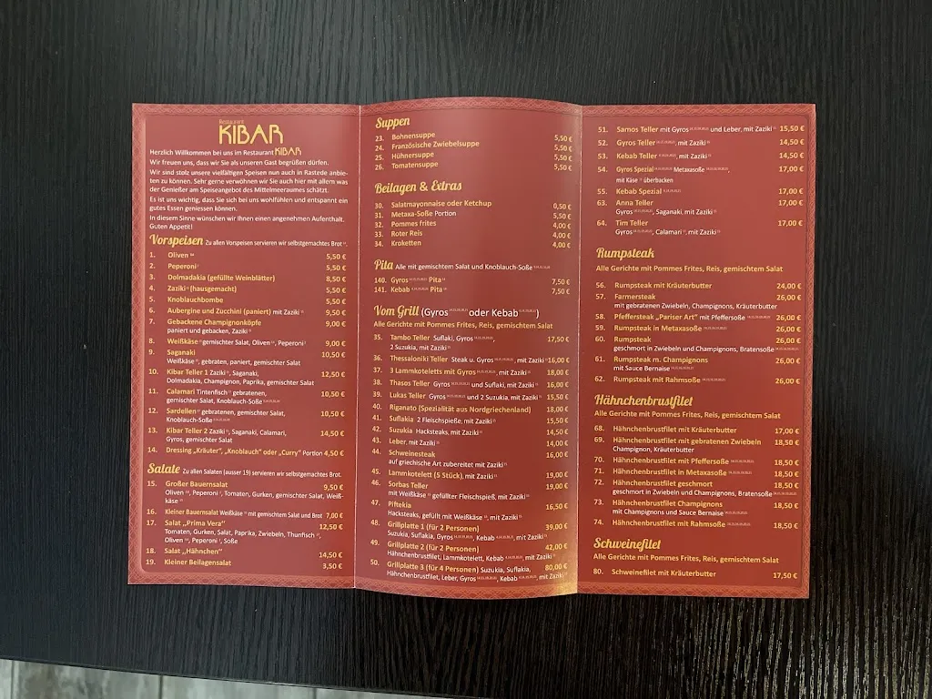 Menü_Restaurant Kibar_Rastede_Bild_3