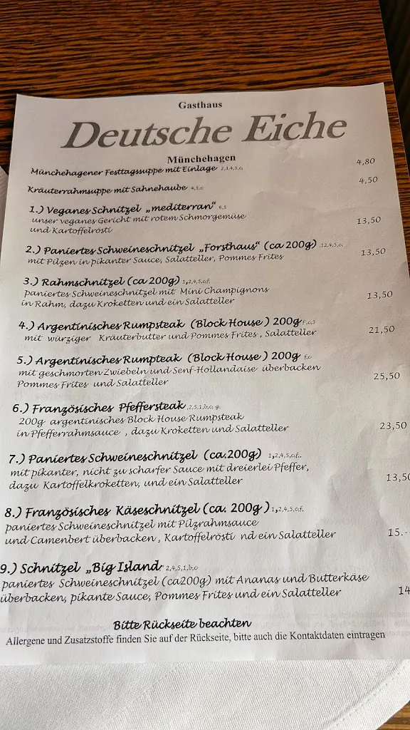 Menu_Gasthof Deutsche Eiche_Rehburg-Loccum_immagine_2