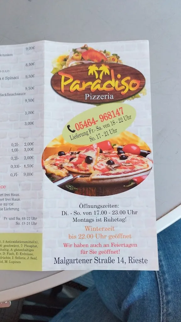 Menu_Pizzeria Paradiso_Rieste_immagine_1