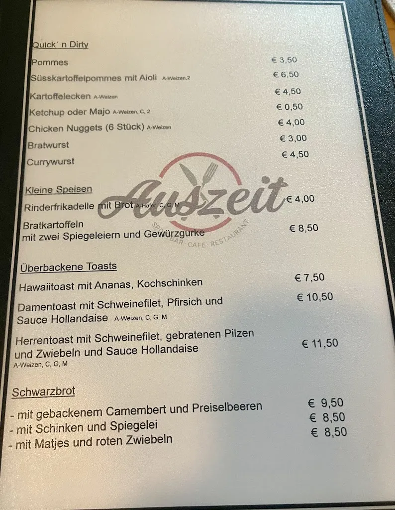 Menu_Restaurant „Auszeit Arsten“_Bremen_immagine_2