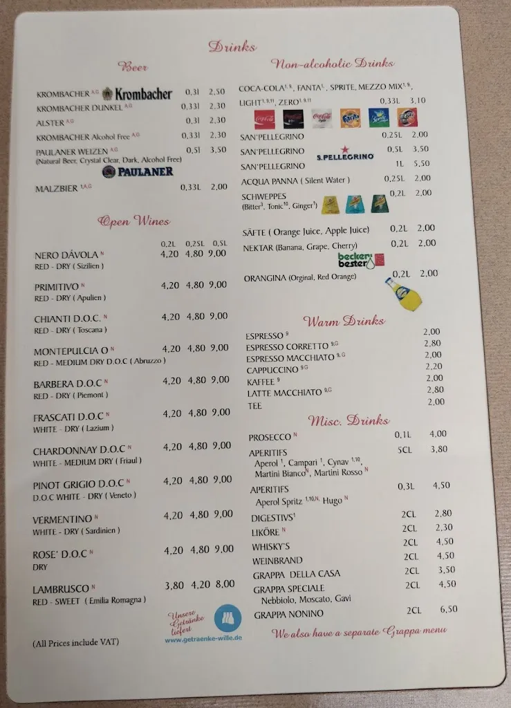 Menü_De Medici Trattoria_Rosdorf_Bild_2