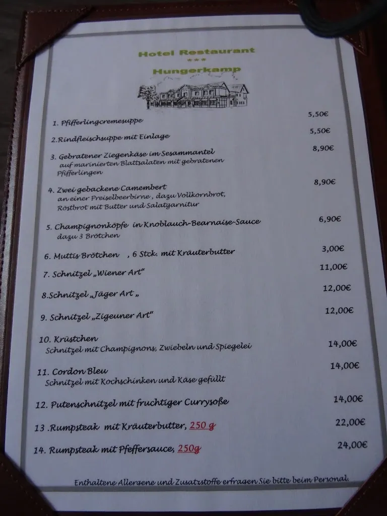 Menu_Hotel-Restaurant Hungerkamp_Rhede_image_1