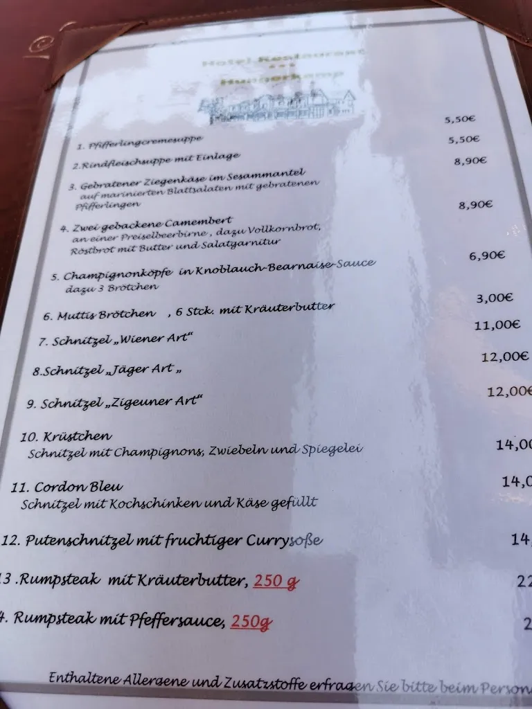 Menu_Hotel-Restaurant Hungerkamp_Rhede_image_2