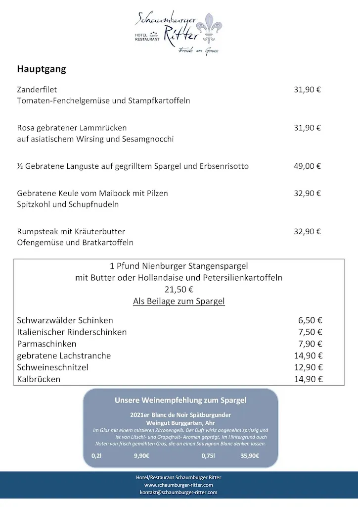 Menu_Restaurant Schaumburger Ritter_Rinteln_image_2