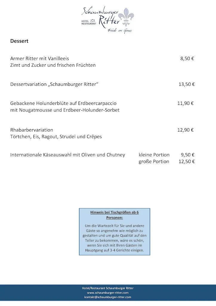 Menu_Restaurant Schaumburger Ritter_Rinteln_image_4