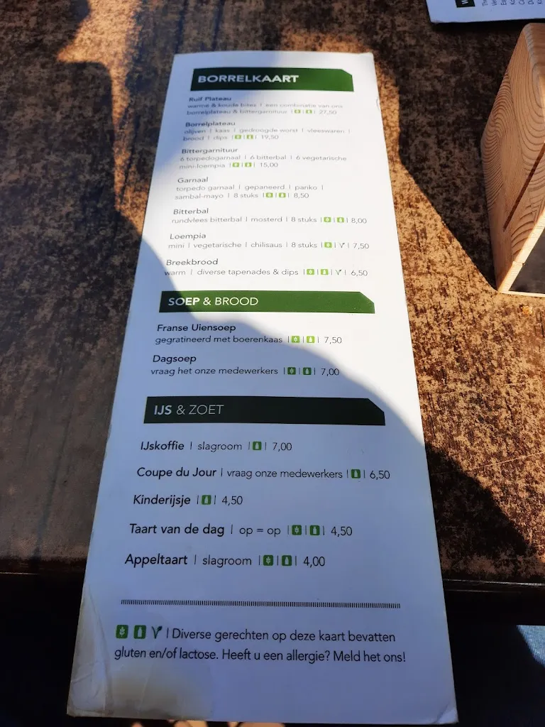 Menu_Restaurant De Ruif_Netherlands_image_2