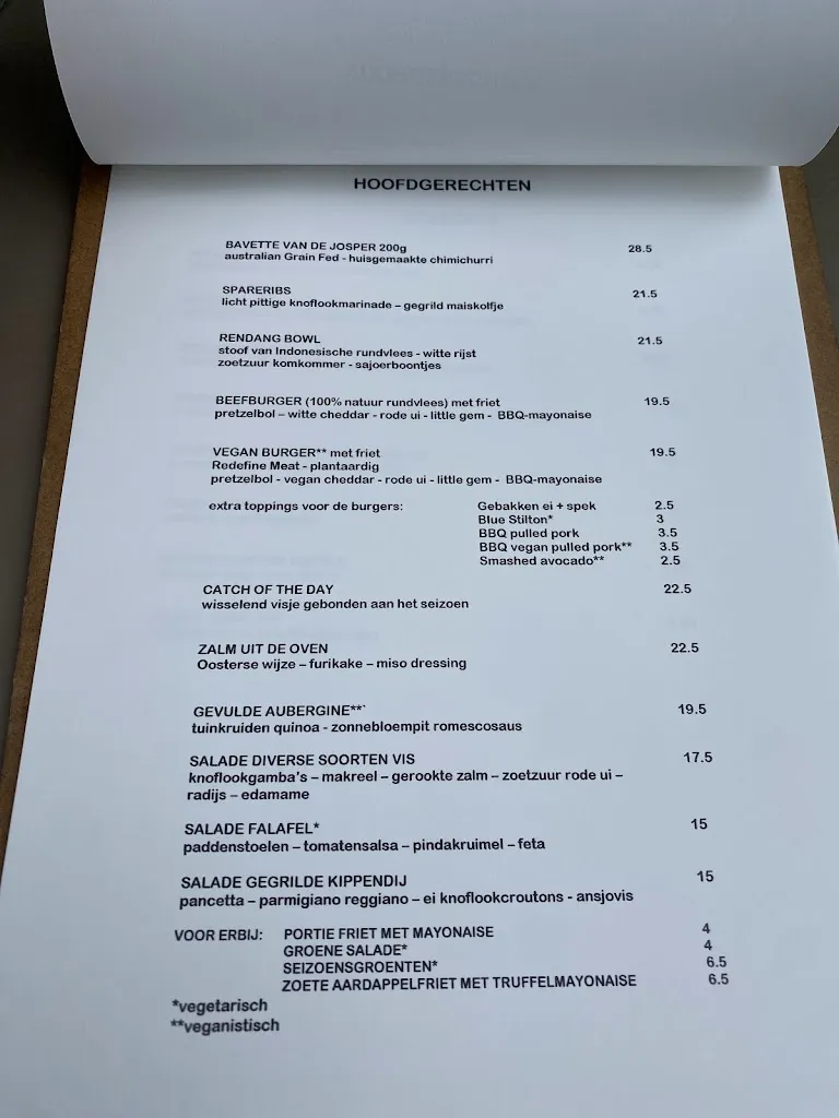 Menu_Restaurant Café Houtplaats_Netherlands_image_2
