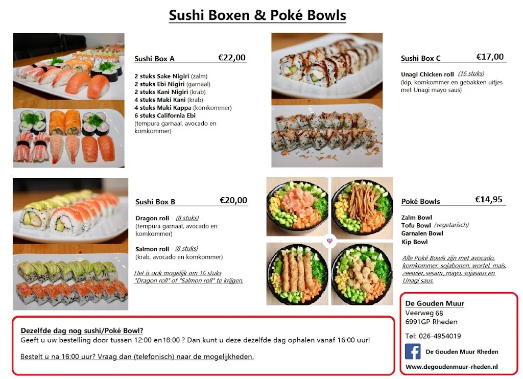 Menu_Chinees-Indisch Restaurant De Gouden Muur_Netherlands_image_1