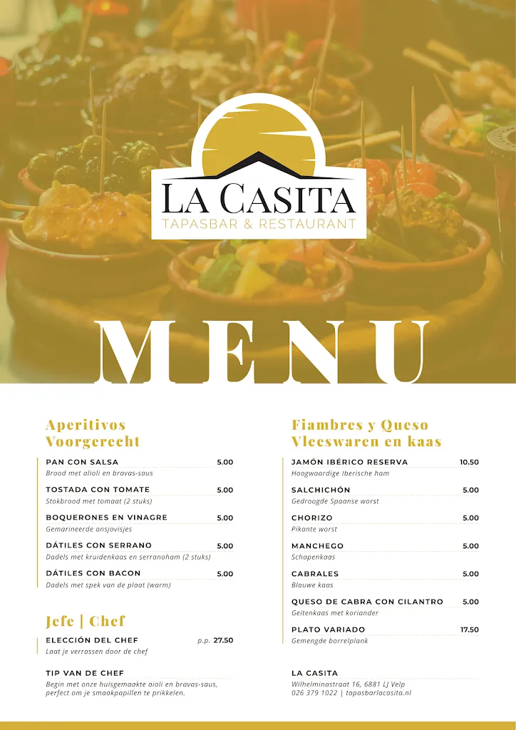 Menu_Tapasrestaurant La Casita_Netherlands_image_2