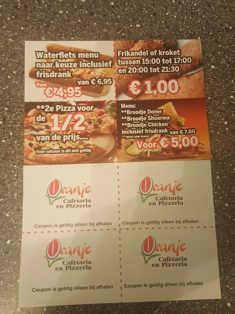 Menu_Cafetaria Pizzeria Oranje_Netherlands_immagine_1