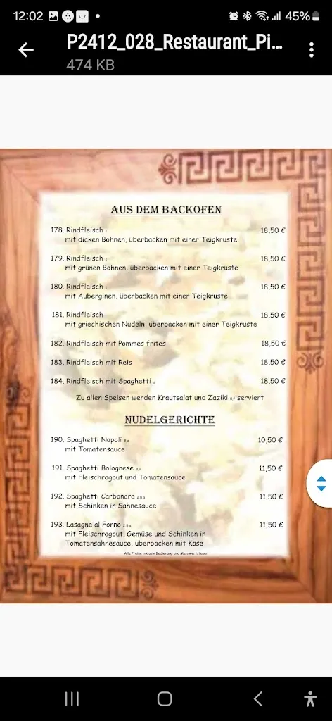 Menu_Restaurant Piräus_Sande_image_3