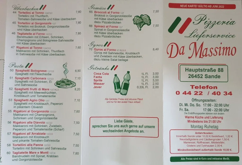 Menu_Pizzeria Lieferservice Da Massimo_Sande_image_3