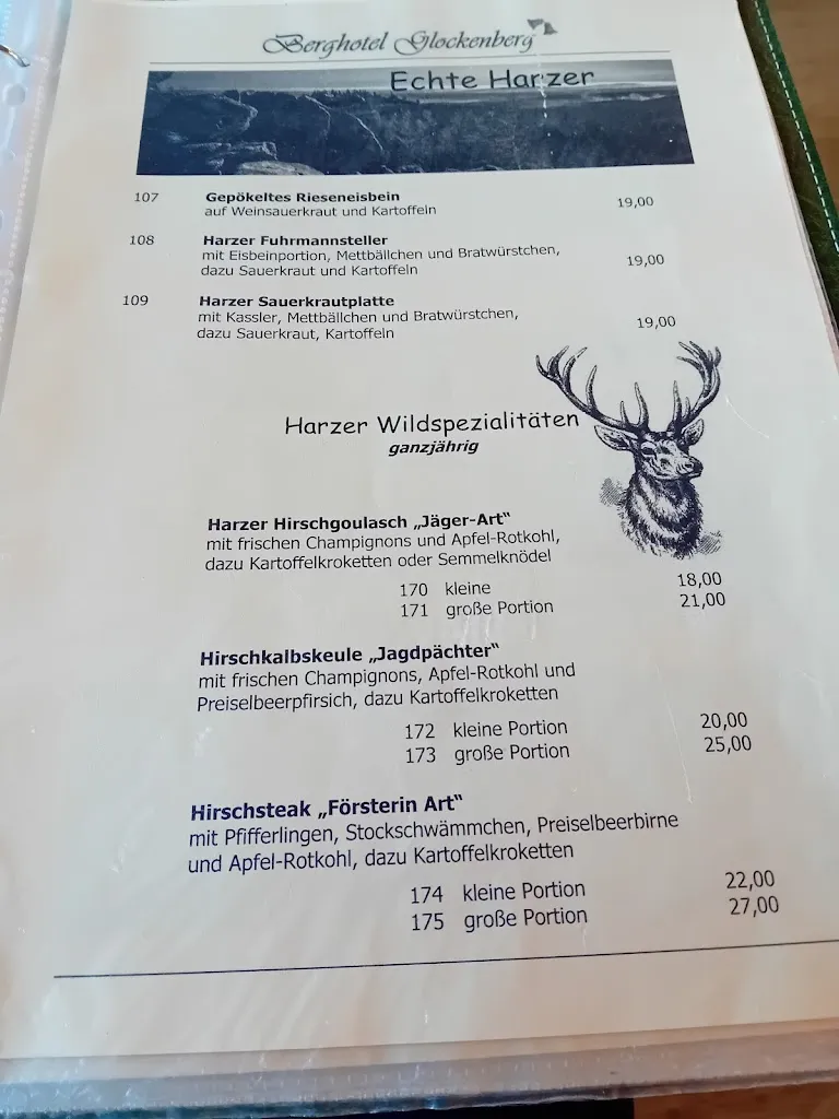 Menü_Restaurant im Berghotel Glockenberg_Andreasberg_Bild_1