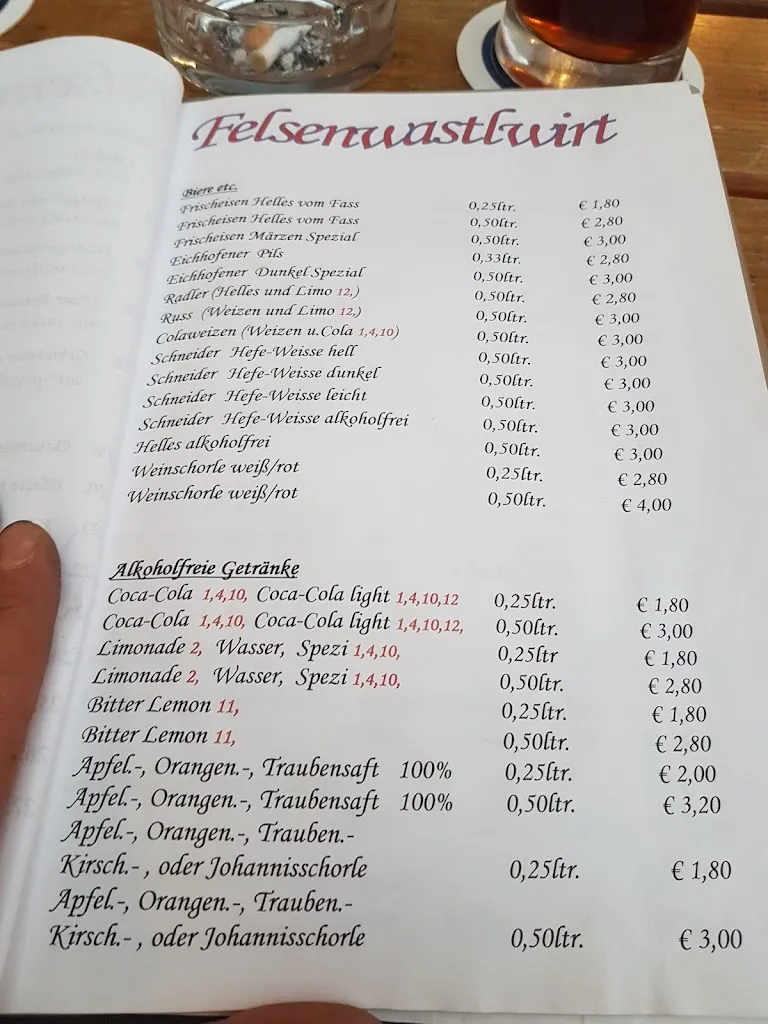 Menu_Felsenwastlwirt Essing_Essing_immagine_1