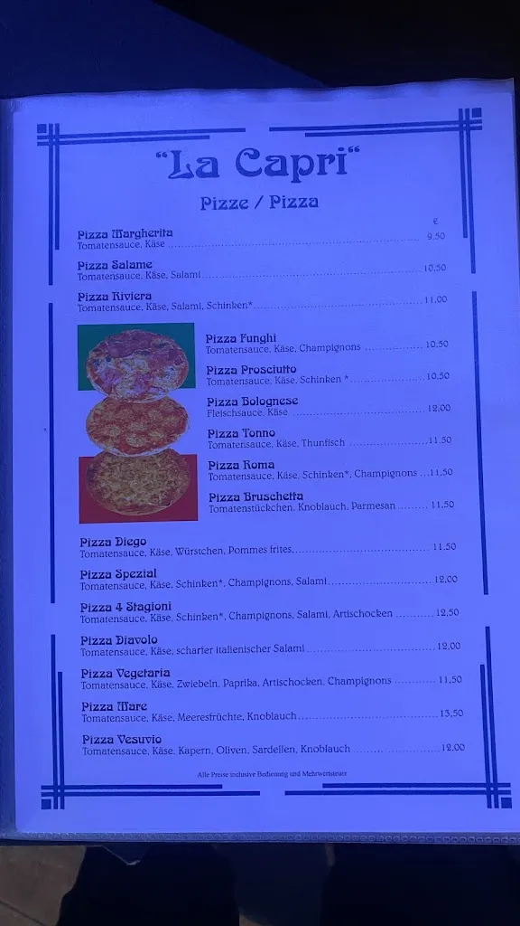Menu_Ristorante Pizzeria La Capri_Andreasberg_image_2