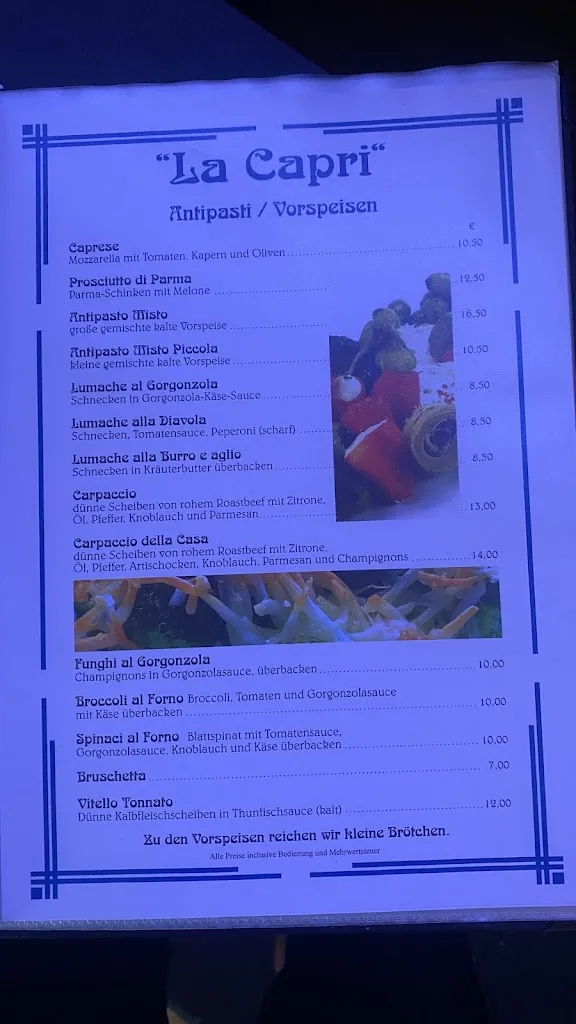 Menu_Ristorante Pizzeria La Capri_Andreasberg_image_3