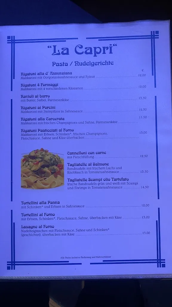 Menu_Ristorante Pizzeria La Capri_Andreasberg_image_4