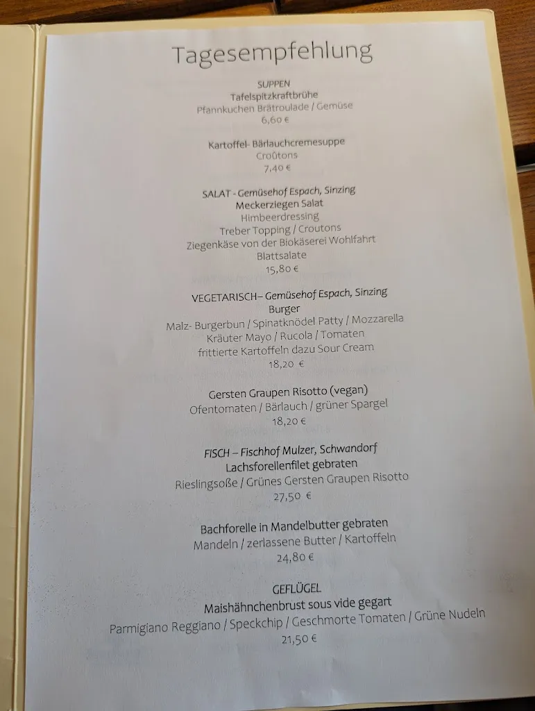 Menu_Hotel & Brauereigasthof Schneider_Essing_immagine_1