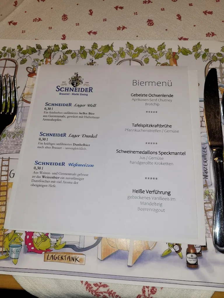 Menu_Hotel & Brauereigasthof Schneider_Essing_immagine_4