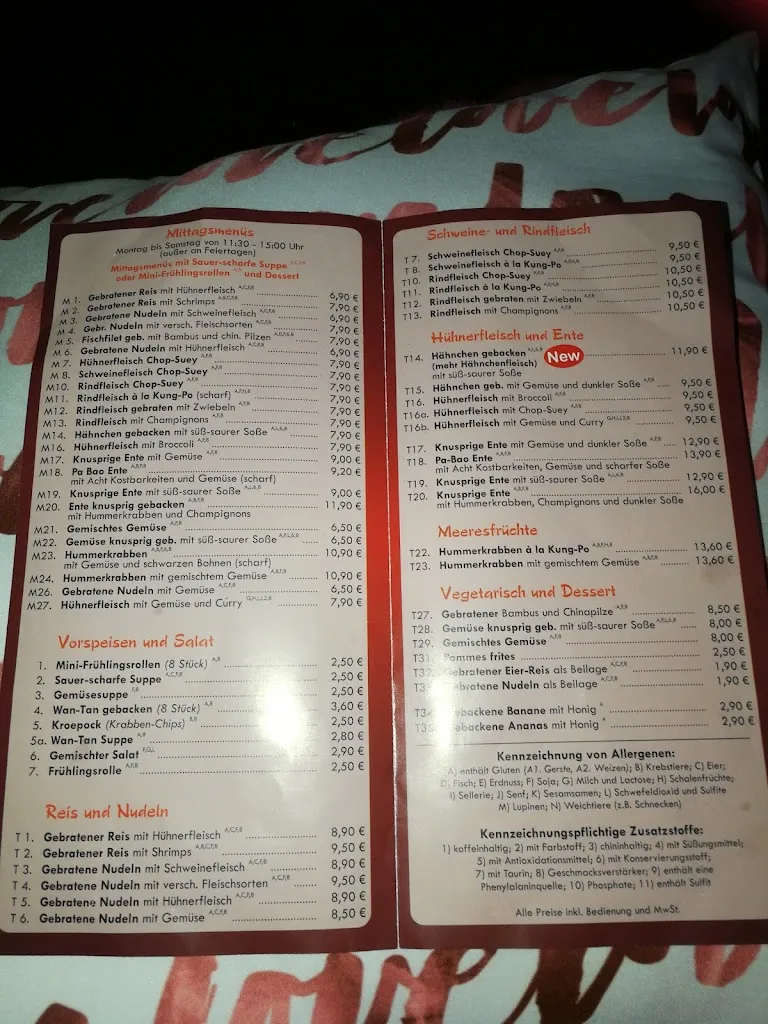 Menu_China Restaurant Spaden_Schiffdorf_immagine_3