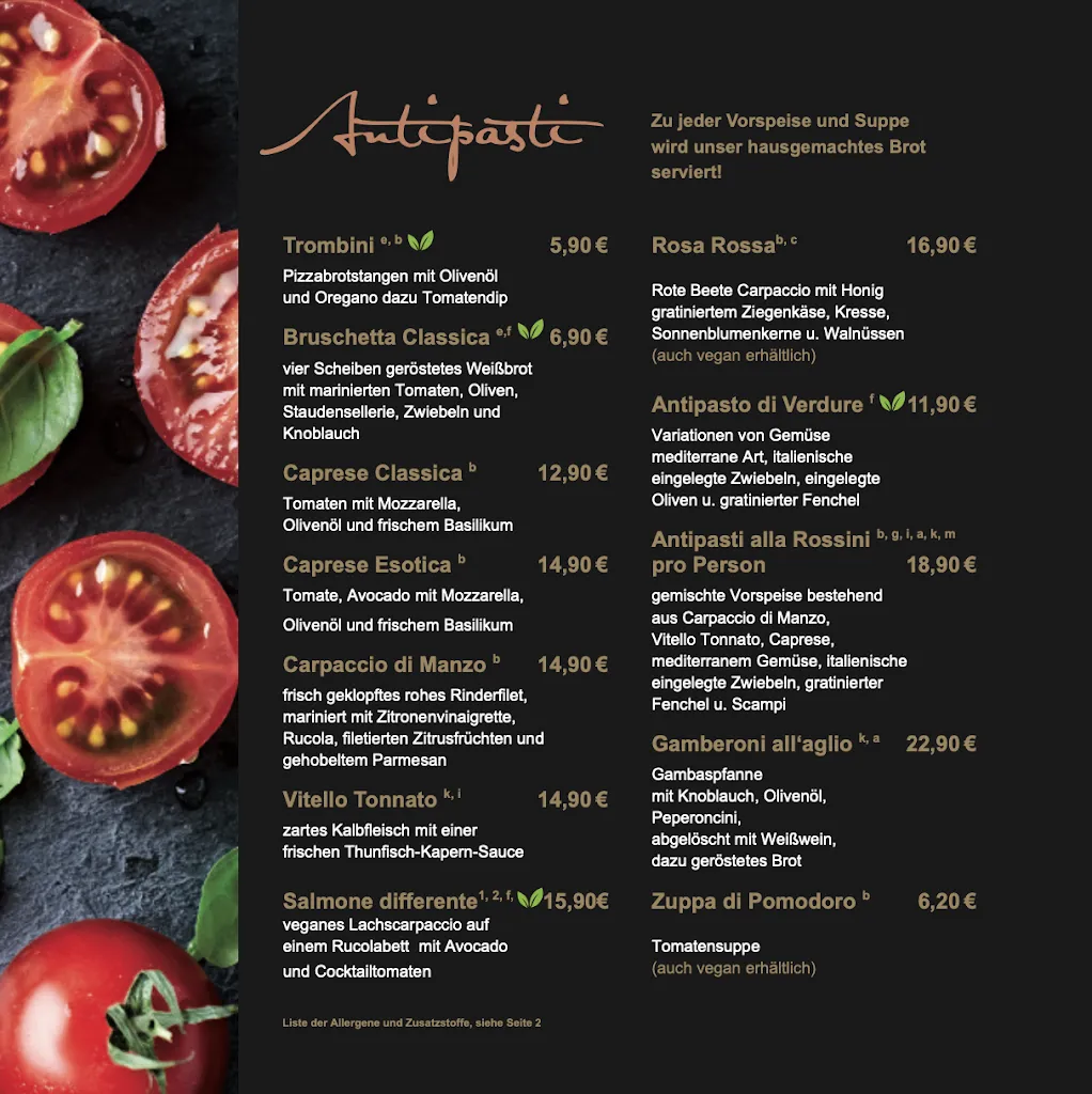 Menu_Rossini Ristorante by Buon Appetito | Italienisches Restaurant in Estenfeld_Estenfeld_immagine_1
